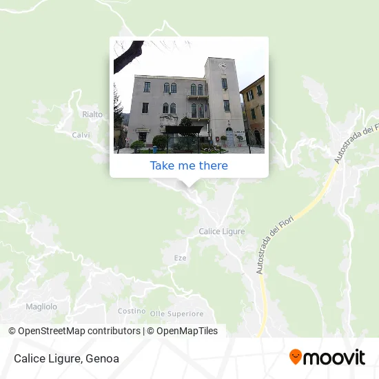 Calice Ligure map