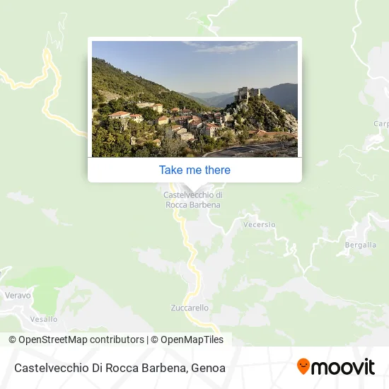 Castelvecchio Di Rocca Barbena map