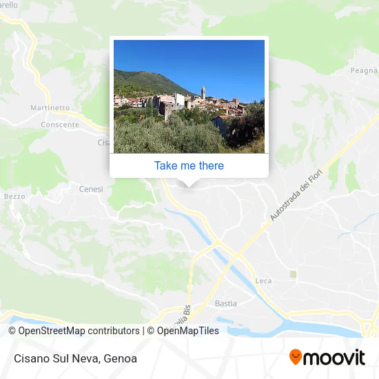 Cisano Sul Neva map