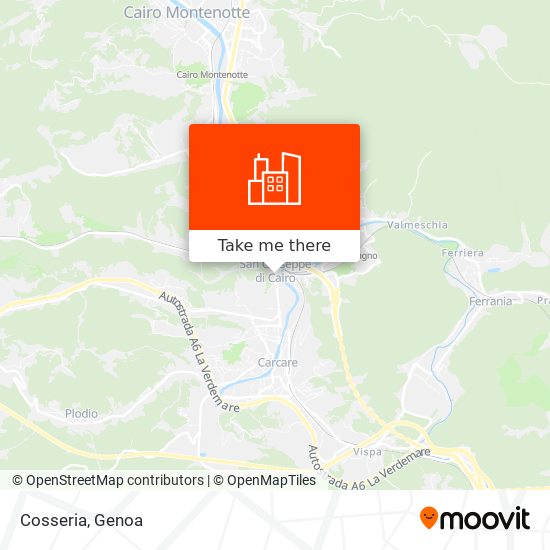 Cosseria map