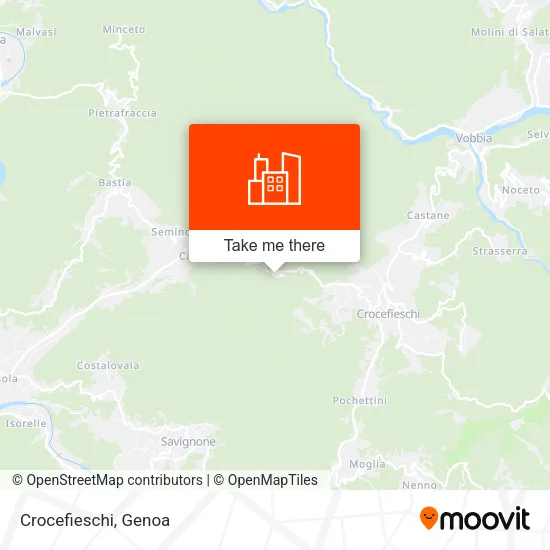 Crocefieschi map