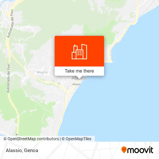 Alassio map