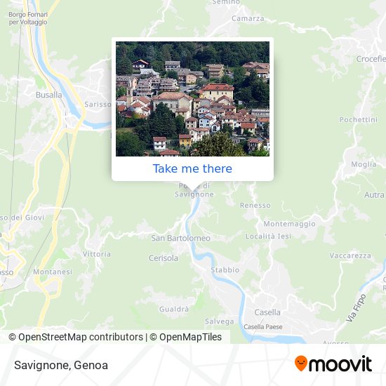 Savignone map