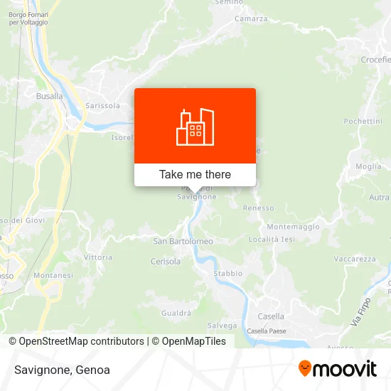 Savignone map