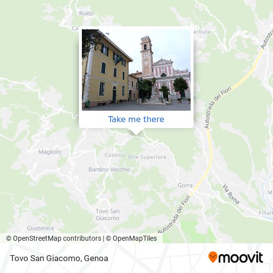 Tovo San Giacomo map