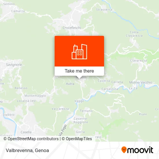 Valbrevenna map