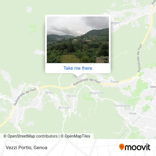 Vezzi Portio map