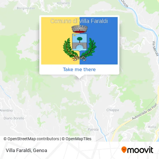 Villa Faraldi map