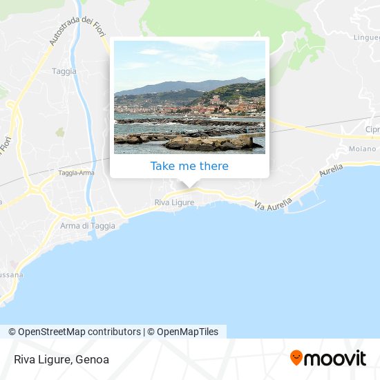 Riva Ligure map