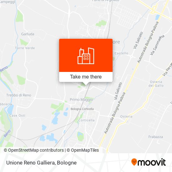 Unione Reno Galliera map