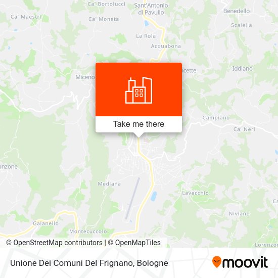 Unione Dei Comuni Del Frignano map