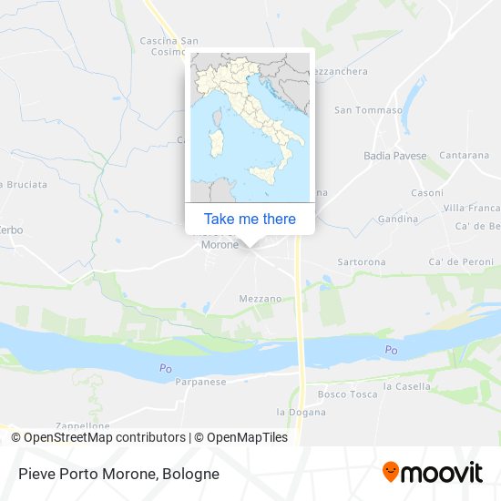 Pieve Porto Morone map
