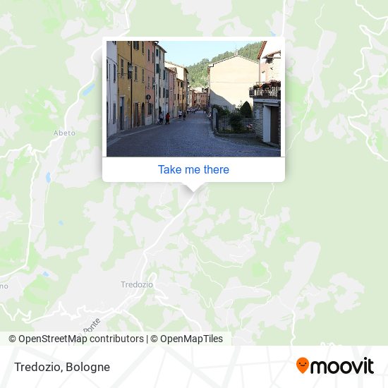 Tredozio map