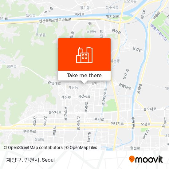 계양구, 인천시 map