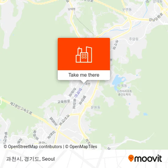 과천시, 경기도 map