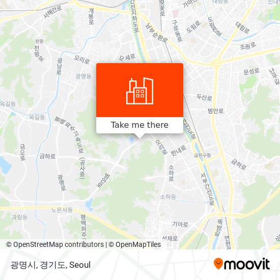 광명시, 경기도 map