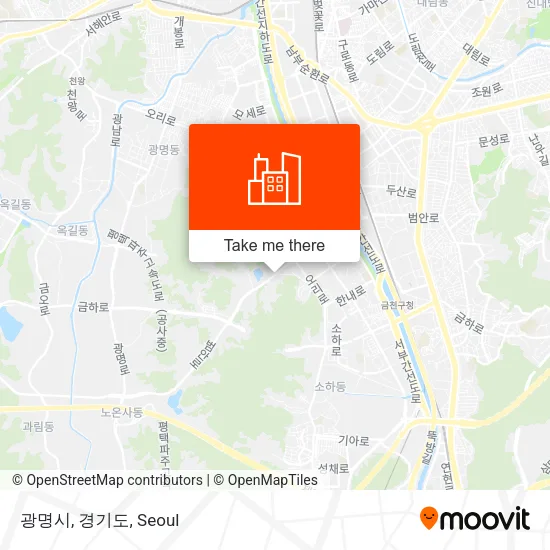 광명시, 경기도 map