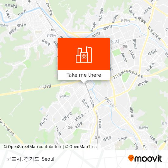 군포시, 경기도 map