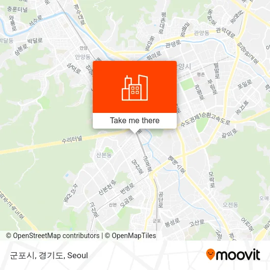 군포시, 경기도 map