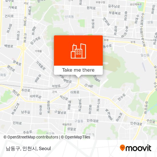 남동구, 인천시 map