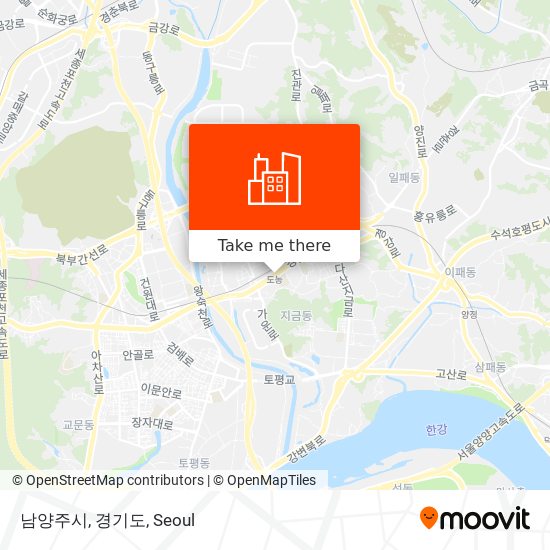 남양주시, 경기도 map