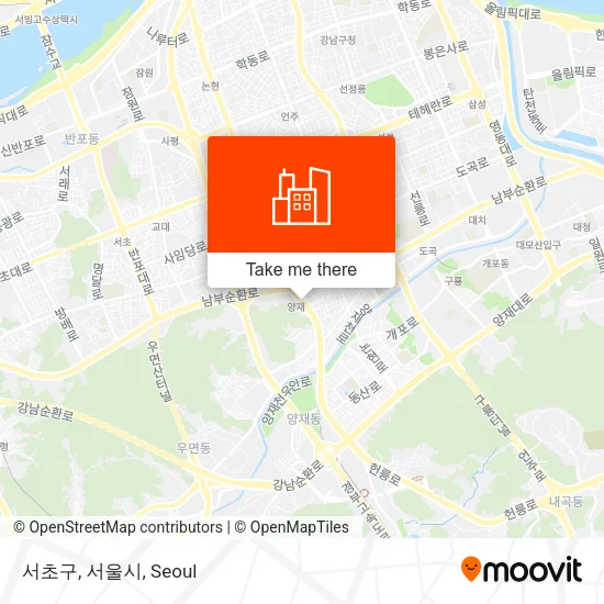서초구, 서울시 map