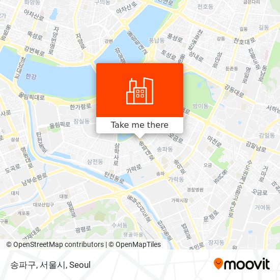 송파구, 서울시 map