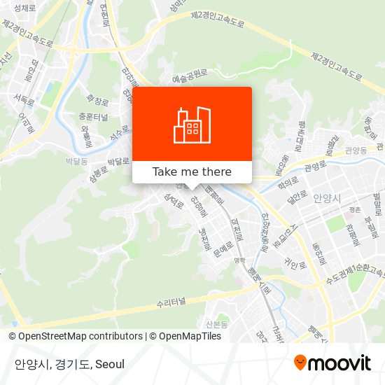 안양시, 경기도 map
