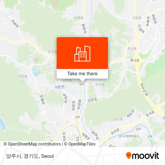 양주시, 경기도 map