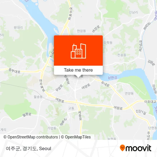 여주군, 경기도 map