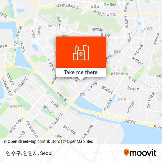 연수구, 인천시 map