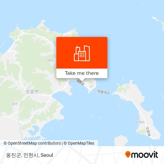 옹진군, 인천시 map