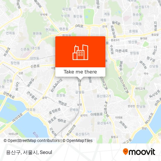 용산구, 서울시 map