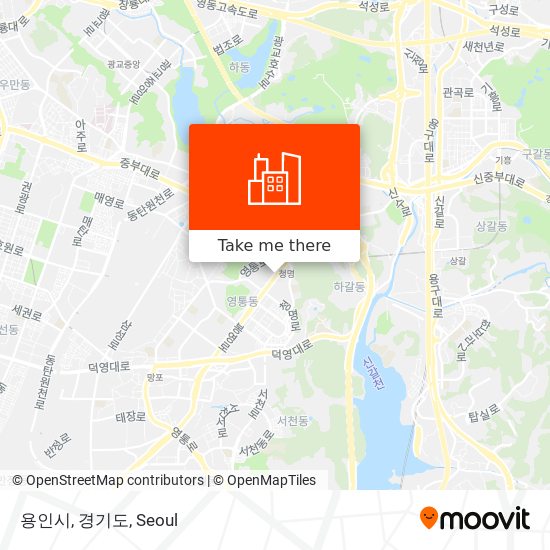 용인시, 경기도 map