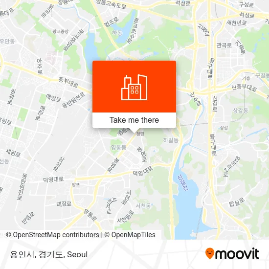 용인시, 경기도 map
