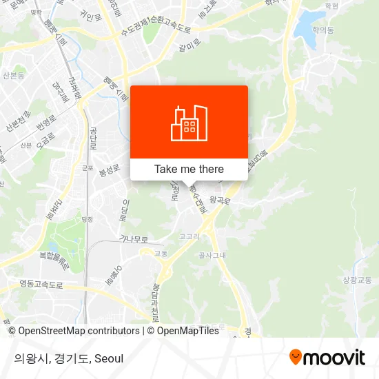 의왕시, 경기도 map