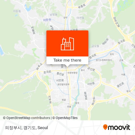 의정부시, 경기도 map