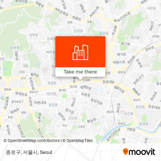 종로구, 서울시 map