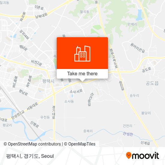평택시, 경기도 map