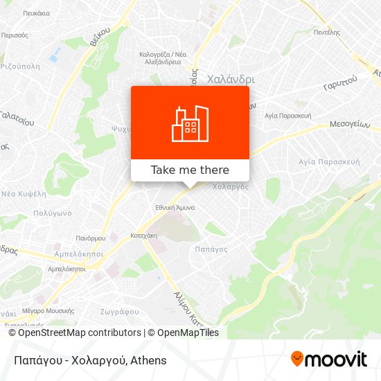 Παπάγου - Χολαργού map
