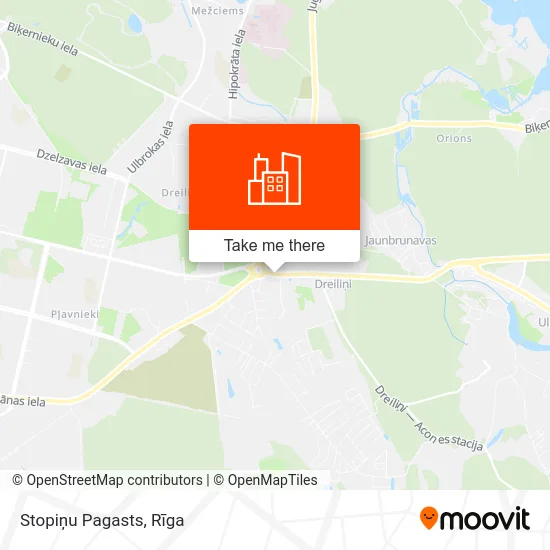 Карта Stopiņu Pagasts