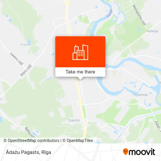 Карта Ādažu Pagasts