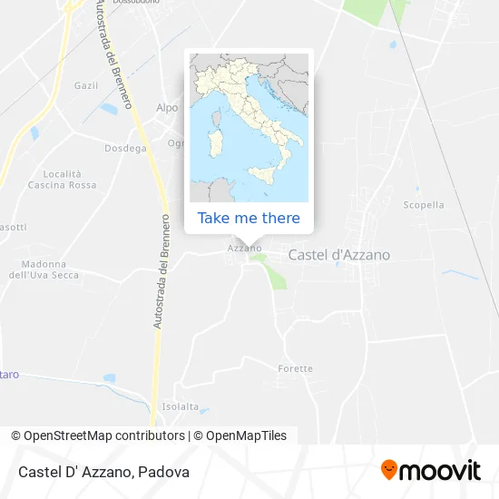 Castel D' Azzano map