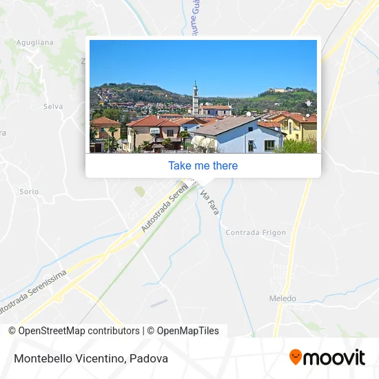 Montebello Vicentino map