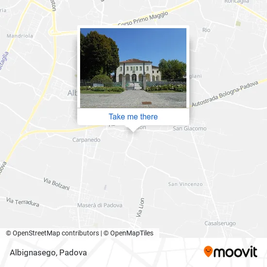 Albignasego map