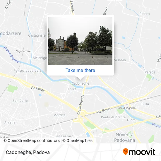 Cadoneghe map