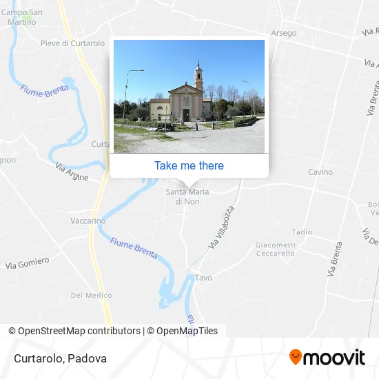 Curtarolo map