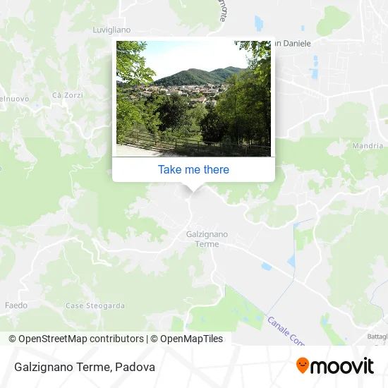 Galzignano Terme map