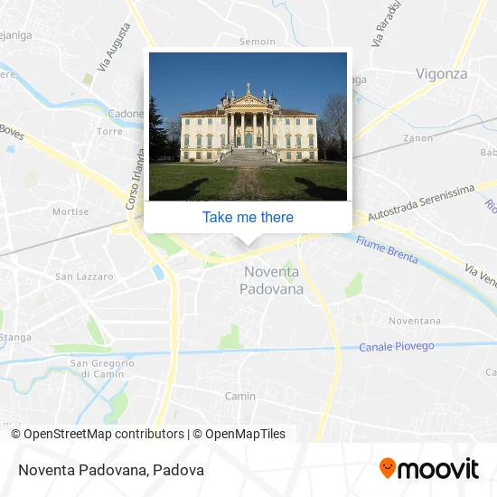 Noventa Padovana map