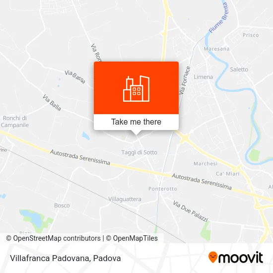 Villafranca Padovana map